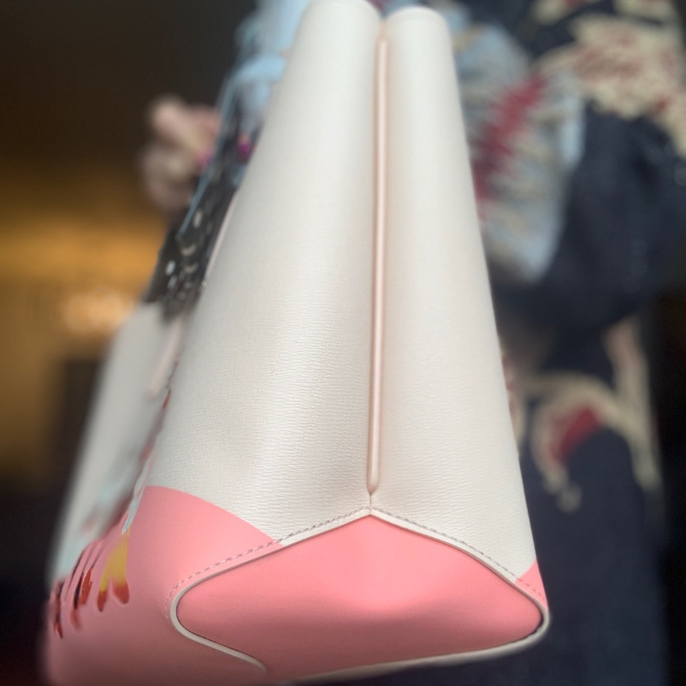 Auth. Kate Spade leather Minnie L.ed tote/Wristlet - Picture 12 of 16